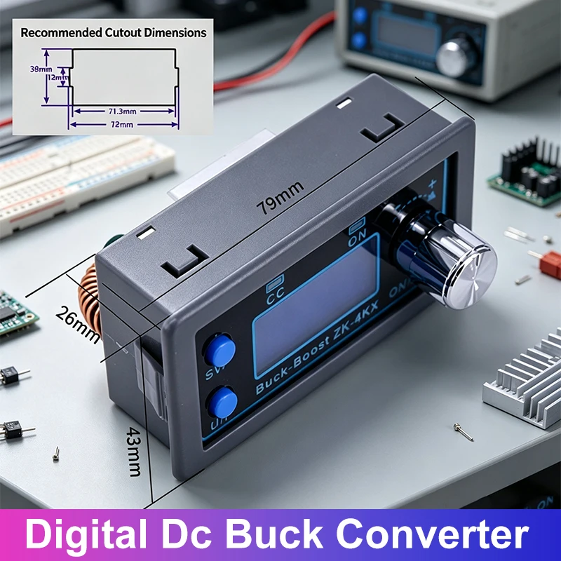 Digital Display Dc-dc Step Down Buck Converter Adjustable Cv Cc Power Supply Module Over Voltage Over Current Over