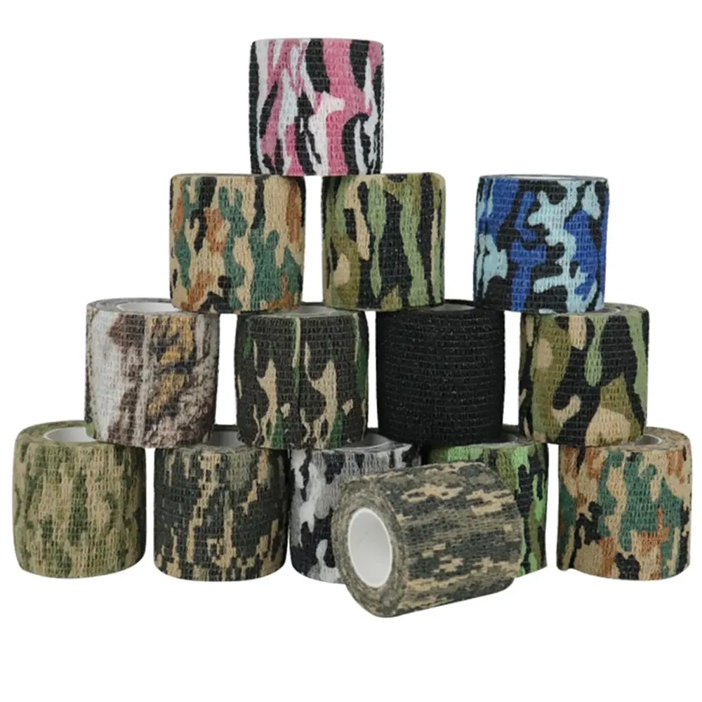 Camouflage Tape Wrap Military Army Hunting Self-Adhesive Protective Bandage For Outdoor Camping 5CM X 4.5M