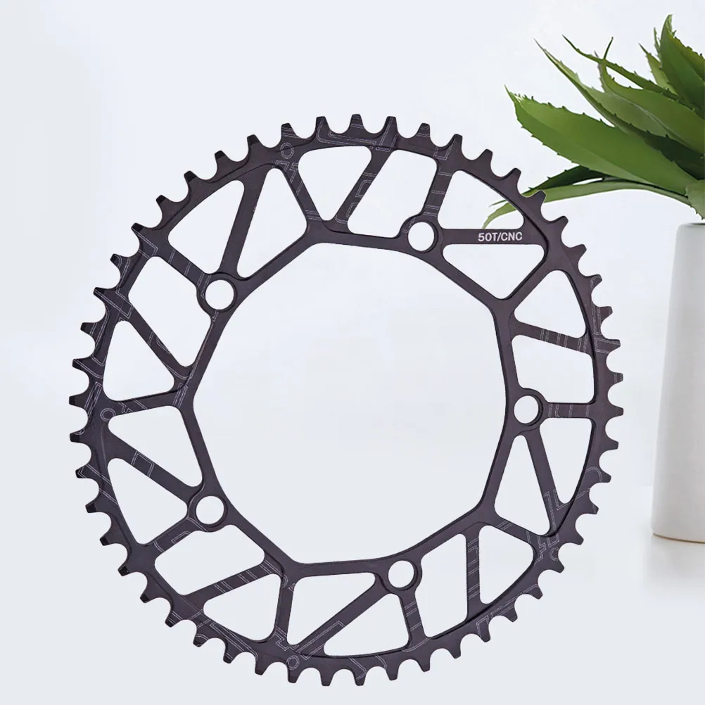 

1Pcs 130Mm Bcd Single Chain Ring for Bike Crankset Premium Aluminum Alloy Chainring Guard Protection Scratch Friction Resistance
