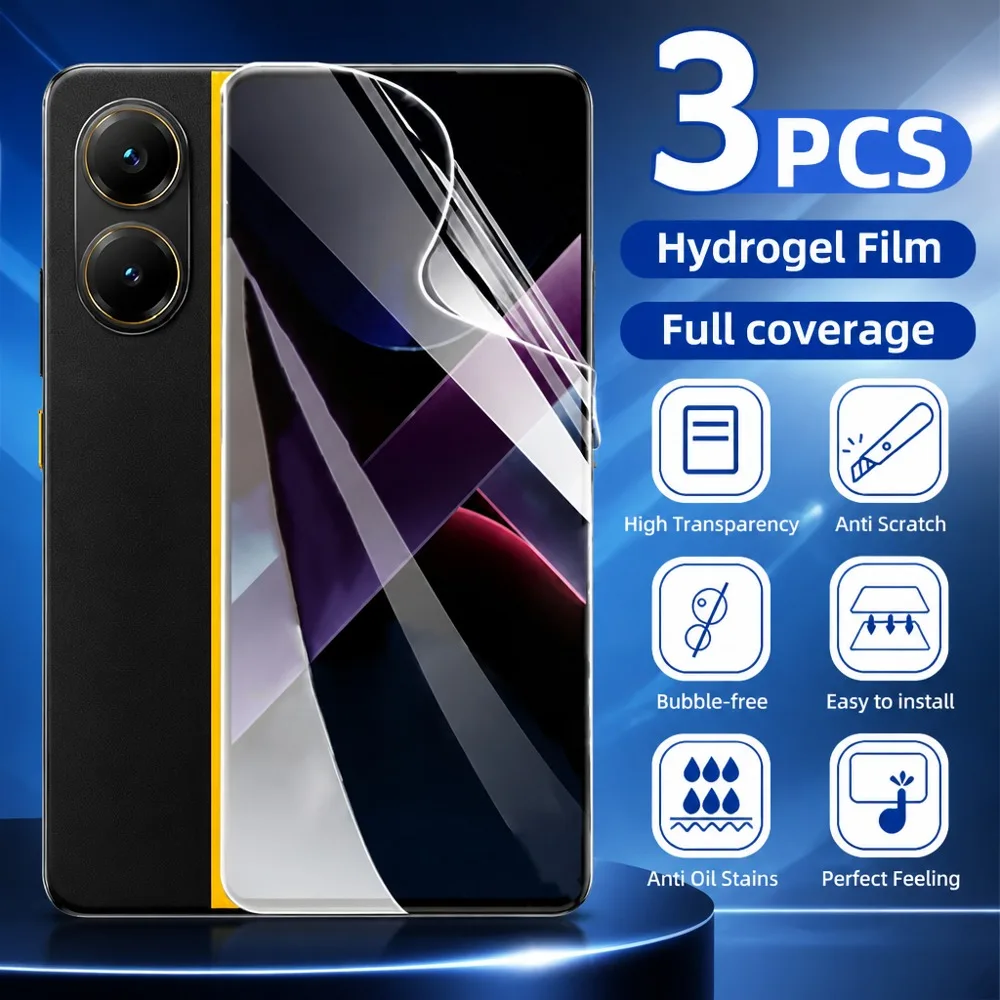 3 шт. гидрогелевой пленки для Sony Xperia 1, 1 II, 1 III, 1 IV, 1 V, 1 VI. Мягкая защитная пленка для экрана Sony Xperia 1 VII, 1 VIII, 5, 5 II, 5 III HD.