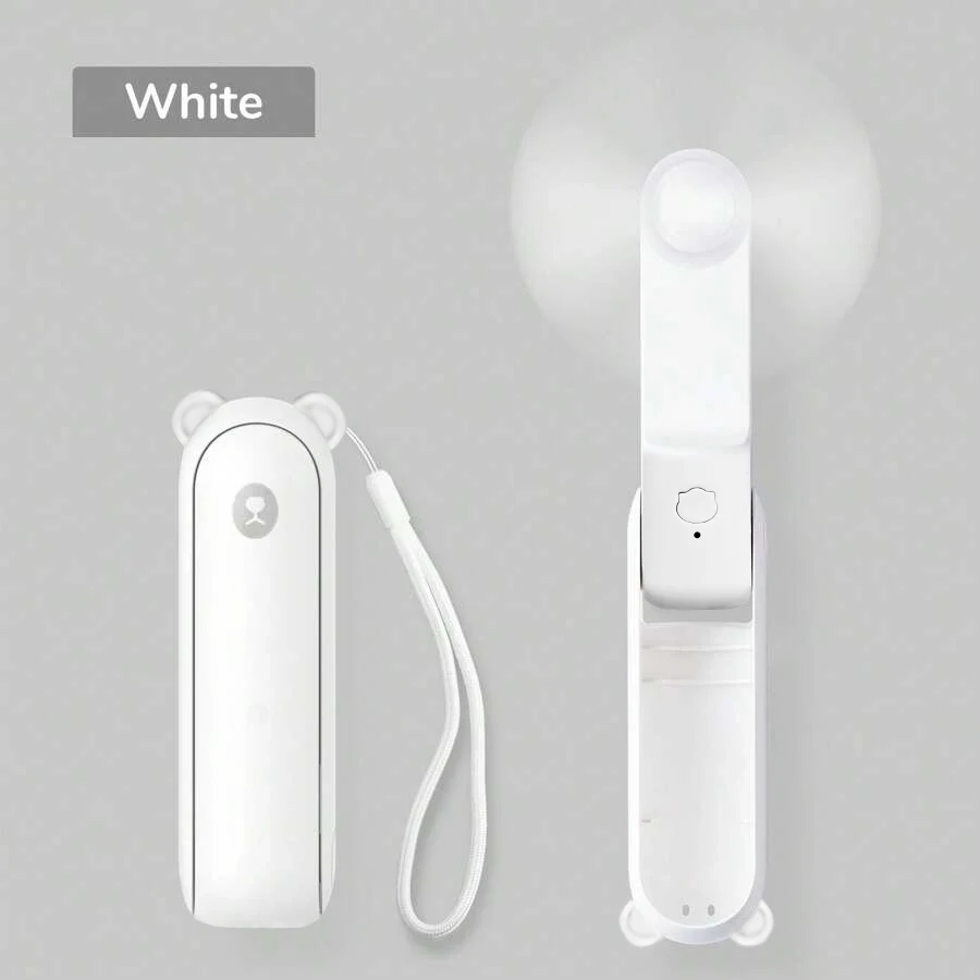 USB Charging Mini Fan, Foldable Small Fan, Handheld Eyelash Fan, Suitable for Travel and Outdoor Use, Essential for Summer