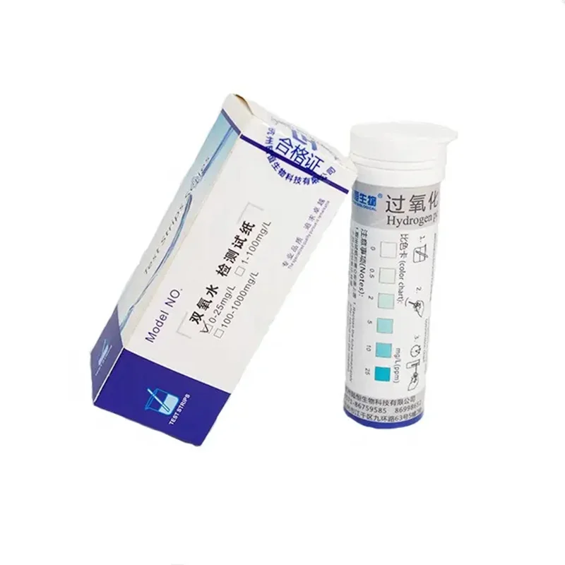 

Rapid Test Series High Accuracy Peroxide Hydrogen Test Strips Water Quality Analysis Kit OEM Available LH-1001