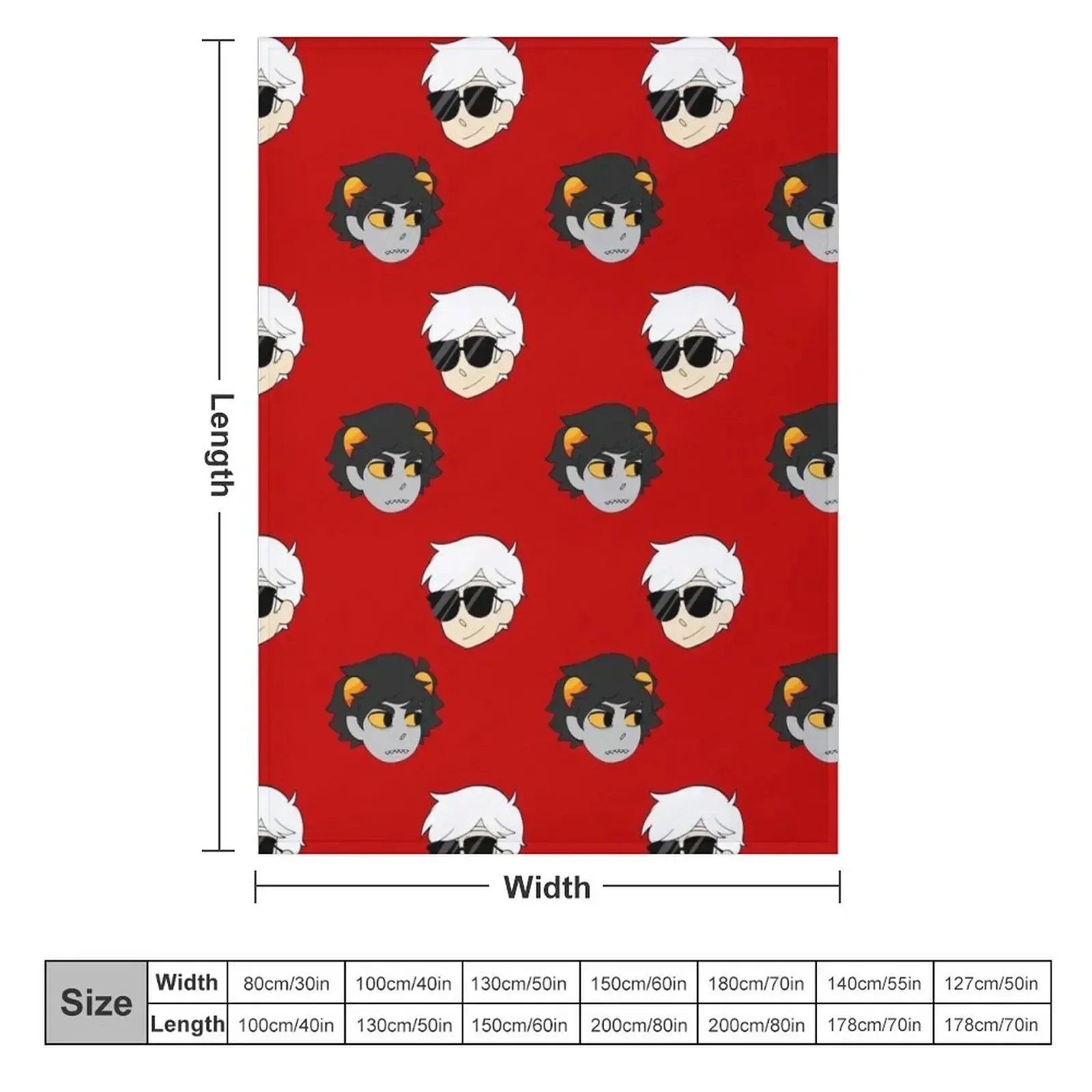 Dave and Karkat Throw Blanket for babies Luxury Hairys Blankets