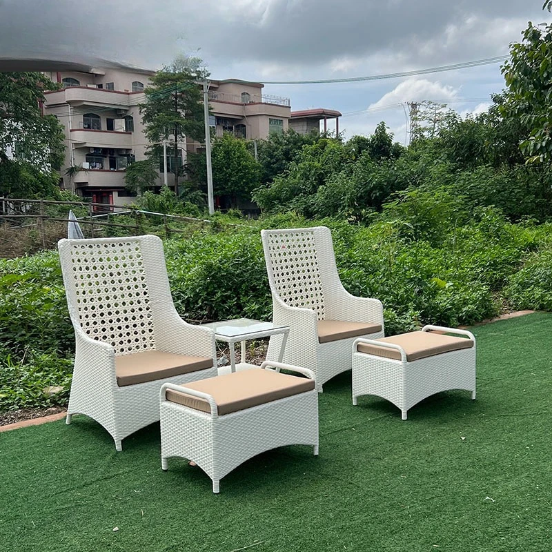

Outdoor table and chair combination courtyard balcony table and chair rattan chair coffee table modern simple leisure outdoor op