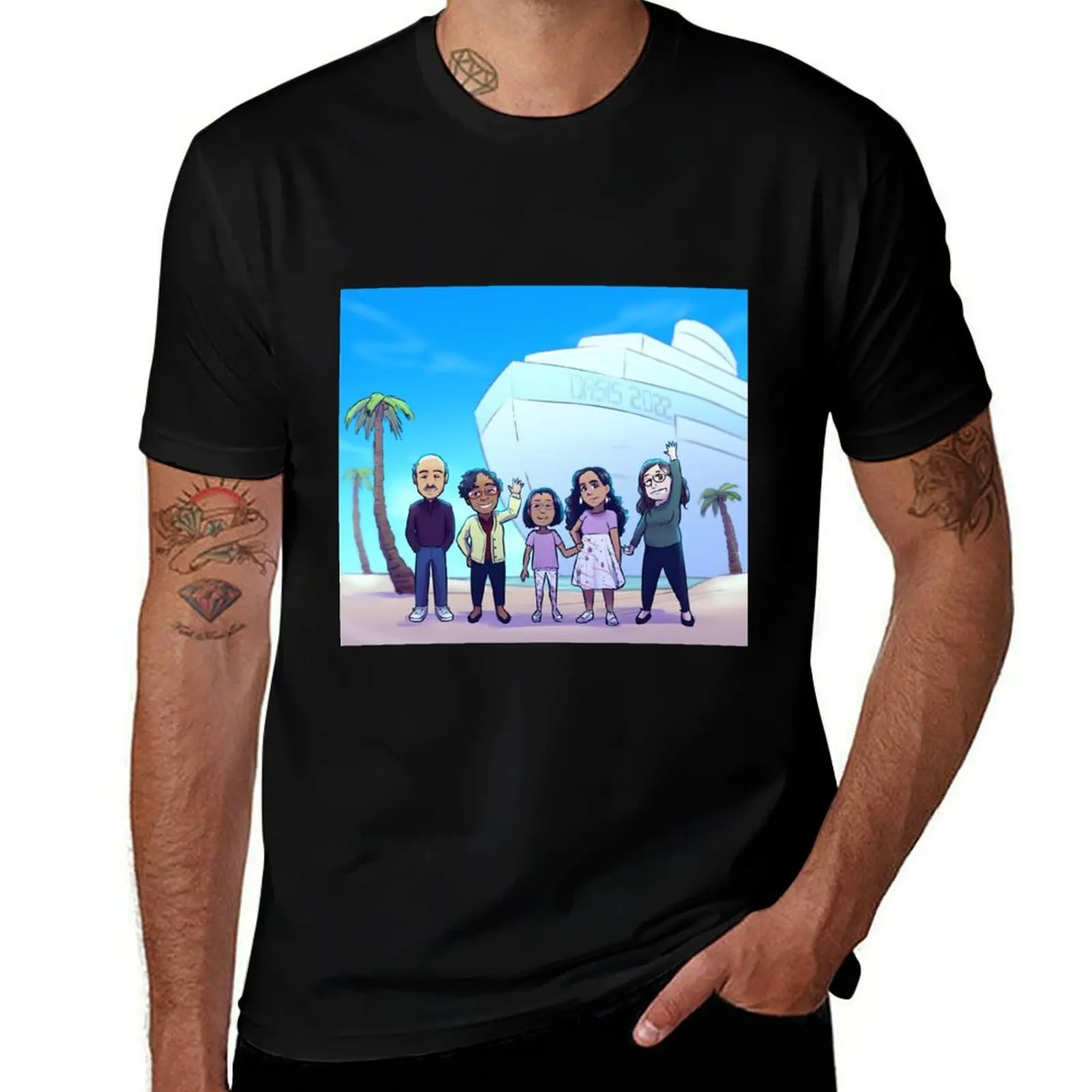 

Oasis Cruise 2022 Family T-Shirt vintage clothes gifts for boyfriend aesthetic clothes funny shirt cotton Men's t-shirts