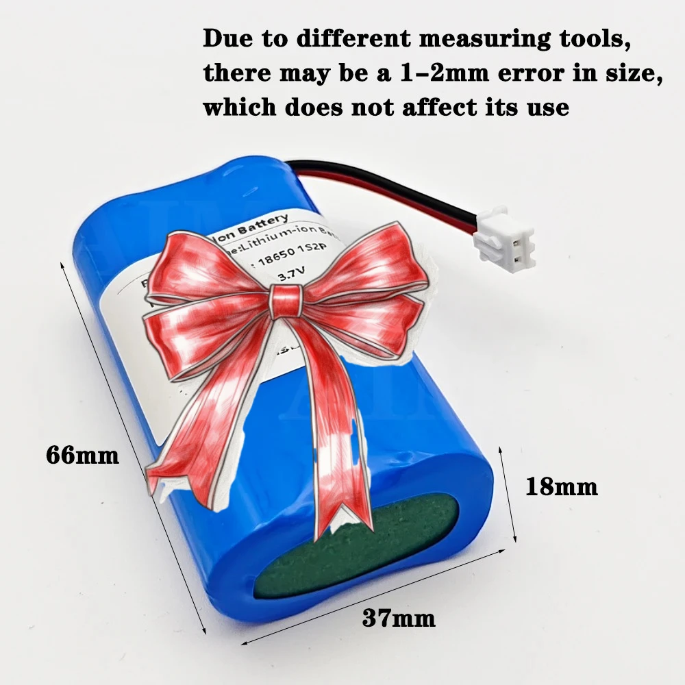 

18650 3.7V 7000mA Li-ion Rechargeable Battery Pack for RC Helicopter Power Tool Backup Battery 1S2P