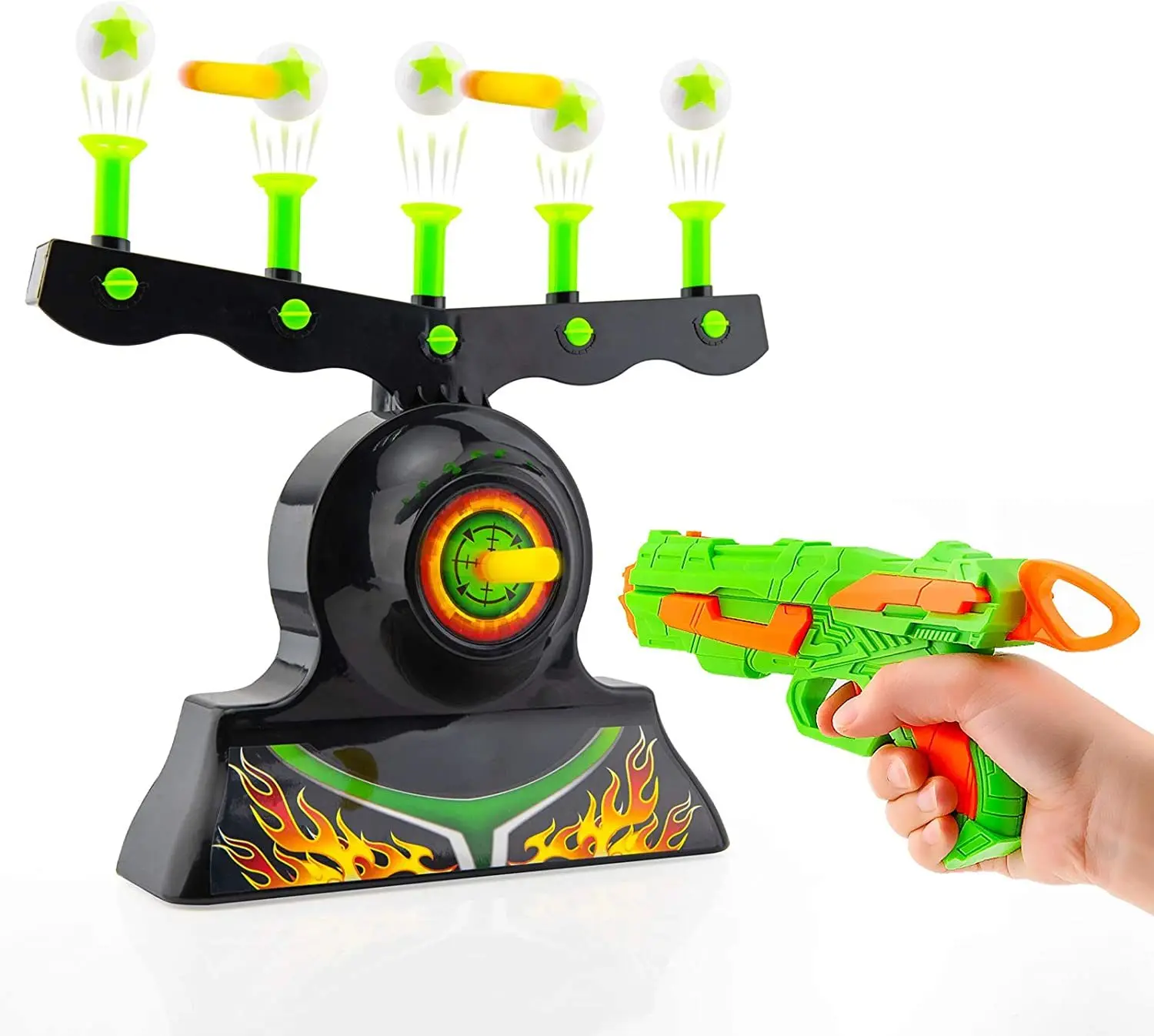 Shooting Targets for Nerf Guns Shooting Game Glow in The Dark Floating Ball Target Practice Toys for Kids Boys Hover Shot 1 Blas