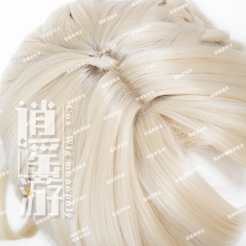 Game Genshin Impact Natlan Xilonen Cosplay Wig 60-65CM Blonde Gradient Heat Resistant Synthetic Wig Halloween Anime Cosplay Wigs