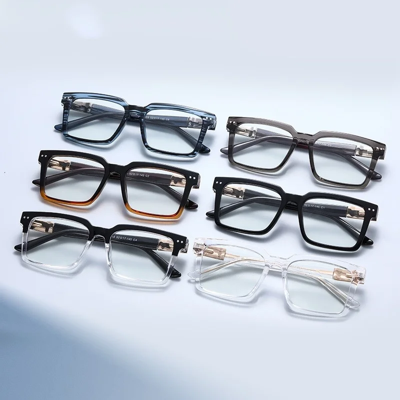 TR90 남성 여성 사각 컴퓨터 안경 안티 블루 라이트 처방 완성 근시 안경 -0.5 -1 -1.5 -2 -3 -4 -5 -6