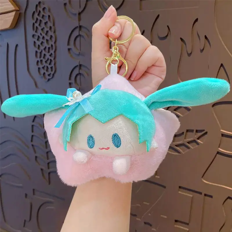 Anime Keychain Hatsune Miku Kawaii Girl School Bag Pendant Versatile Decorate Star Keychain Good Looks Portable Gift Wholesale