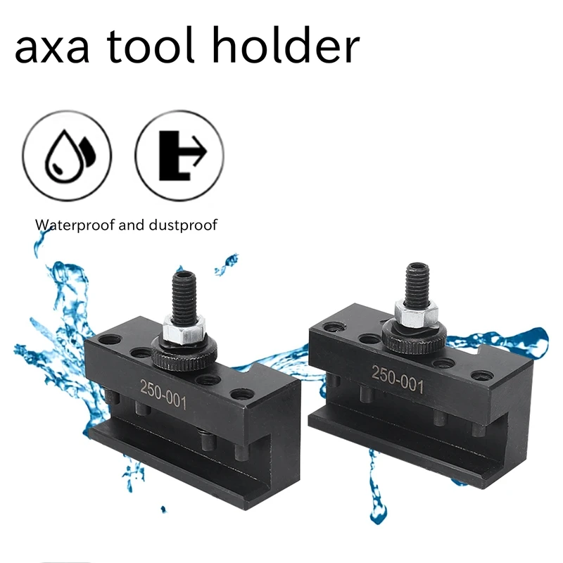 New 2-Piece Set 250 - 001 0Xa Quick Change Tool Turning Tool Holder Steel Material 1   Bracket