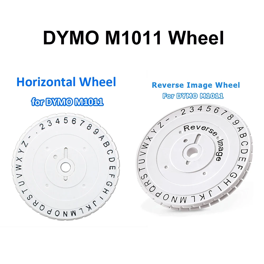 1Pcs Template Original Dymo Rhino Spare Embossing Wheel for M1011 Horizontal Version letter font and Reverse Image Wheel