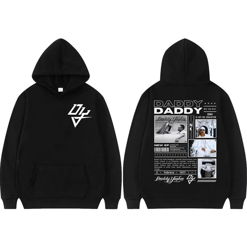 

Rapper Daddy Yankee Graphic Hoodies Hip Hop Vintage Long Sleeve Hooded Sweatshirts Men Women Fashion Casual Oversized Pullovers