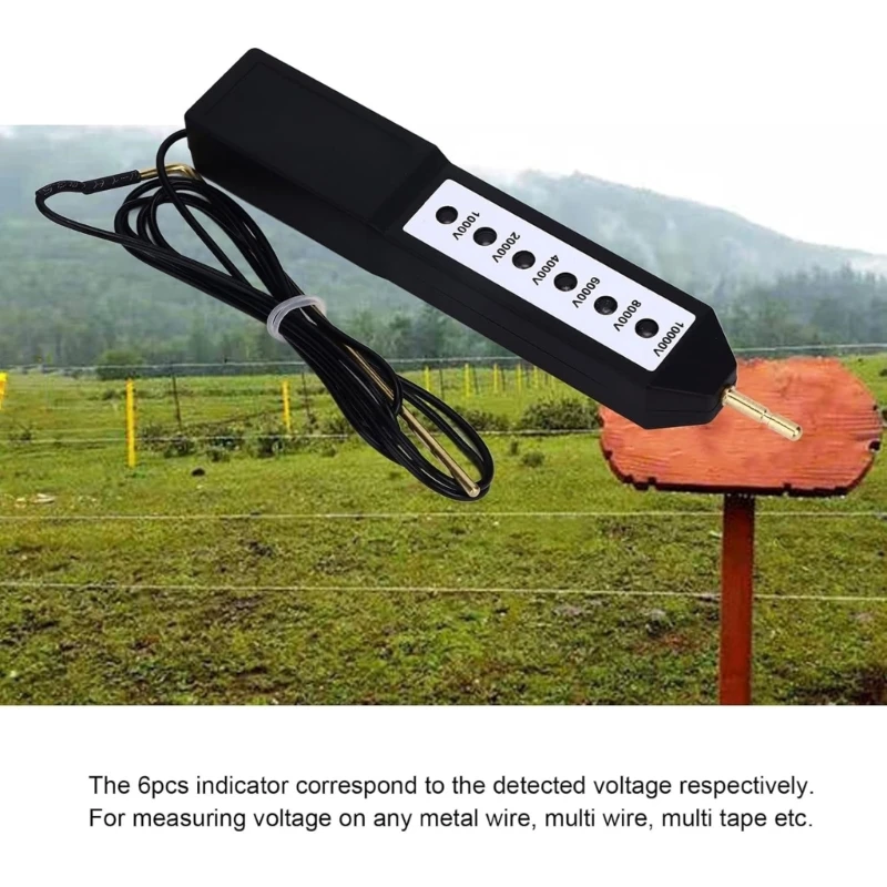 جهاز مراقبة السياج الكهربائي مراقبة سياج الماشية الفولتية مكتشف الأخطاء دروبشيب