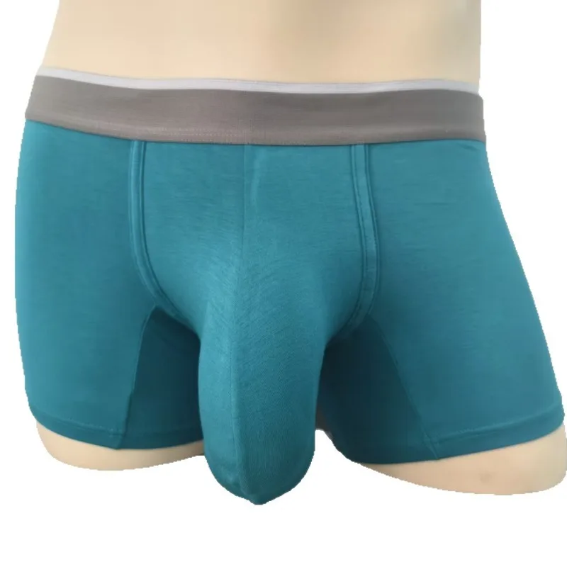 Super Men Modal Boxer Briefs Big Pouch Underwear Breathable Cooling Lightweight Soft Comfortable Mens Boxers Male Panties Gif