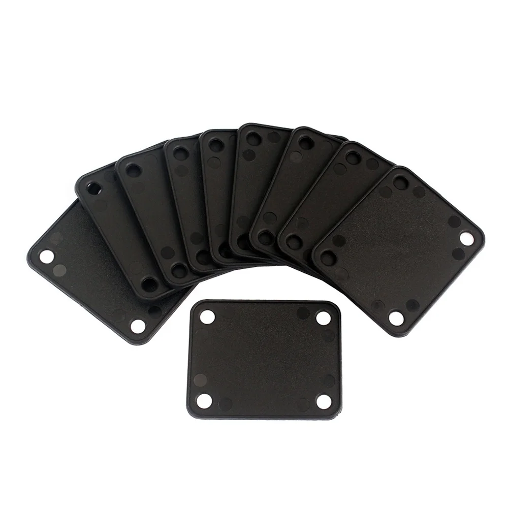 

10 pcs Guitar Neck Plate Gasket Durable Plastic For Bass Neck Joint Board Instrument Parts Reinforcement Pad