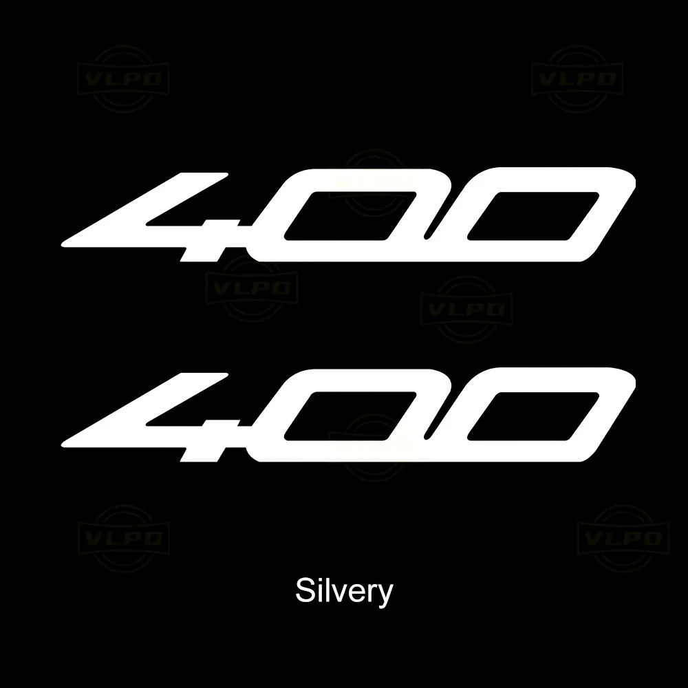 

Набор из 2 виниловых наклеек с номером 400 для мотоцикла, водонепроницаемые самоклеящиеся декоративные наклейки для обтекателя кузова
