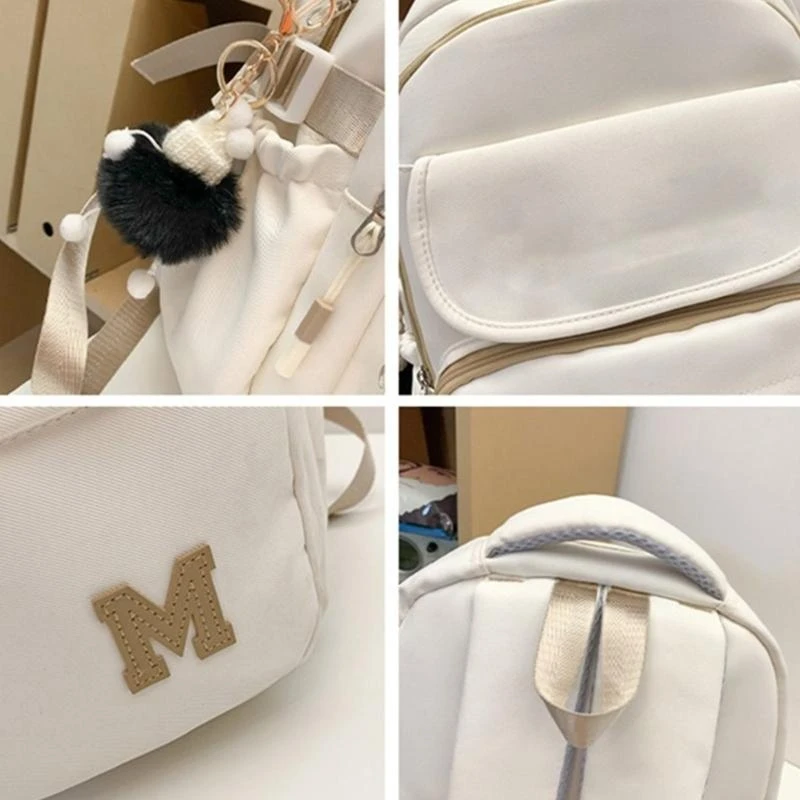 

F19F Multifunction Japanese Fashion Backpack for College Adjustable Strap School Bag