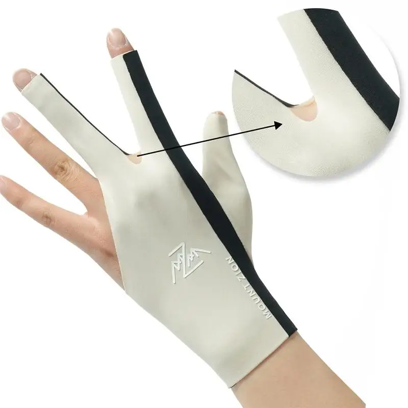 Billiard Gloves With Fingerless Breathable Pool Gloves Three-Finger Gloves