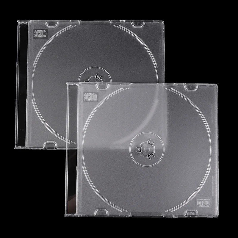 【TG】CD Storage Case Transparent Stand Acrylic Holders For CDs DVD Storage Holder Empty Transparent Cover