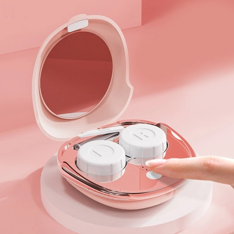 Portable Contact Lens Cleaning Machine for Daily Use Rechargeable High Frequency 2IN1 Ultrasonic Lens Cleaner Container