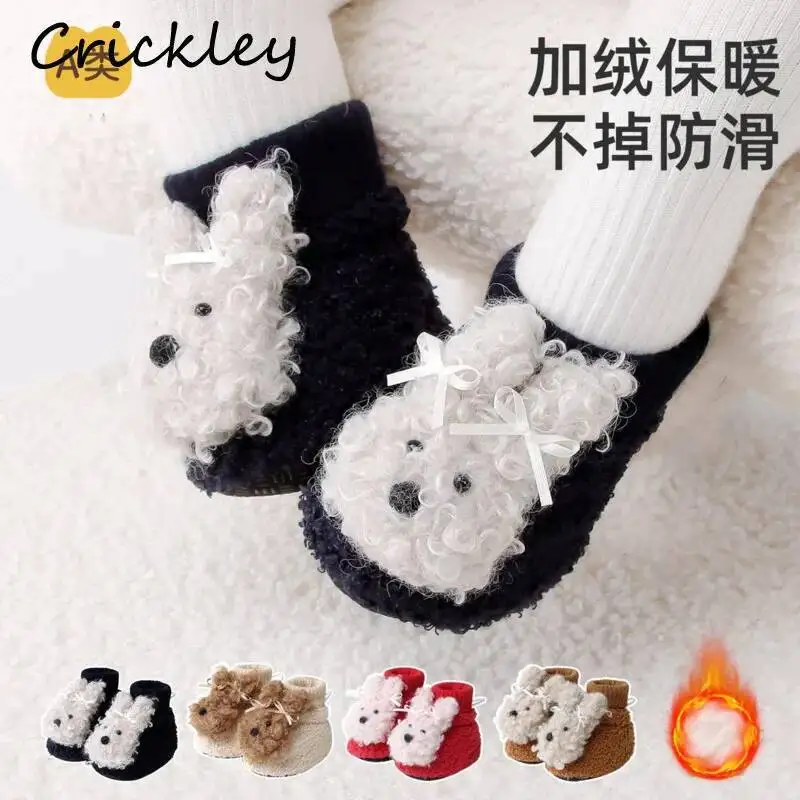

Cute Rabbit Cartoon Baby Newborn Socks Soft Anti Slip Solid Boys Girls Socks Winter Thicken Warm Toddler Kids Socks