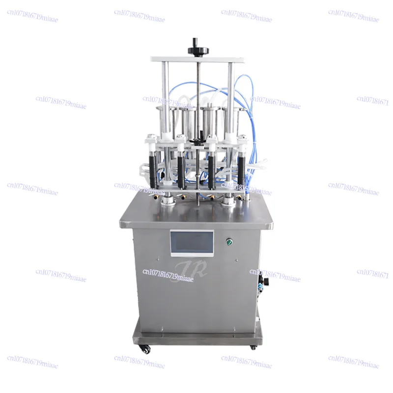 Small Negative Pressure Vacuum Four-head Liquid Quantitative Dispensing Perfume Canning Machine, Semi-automatic Four-head