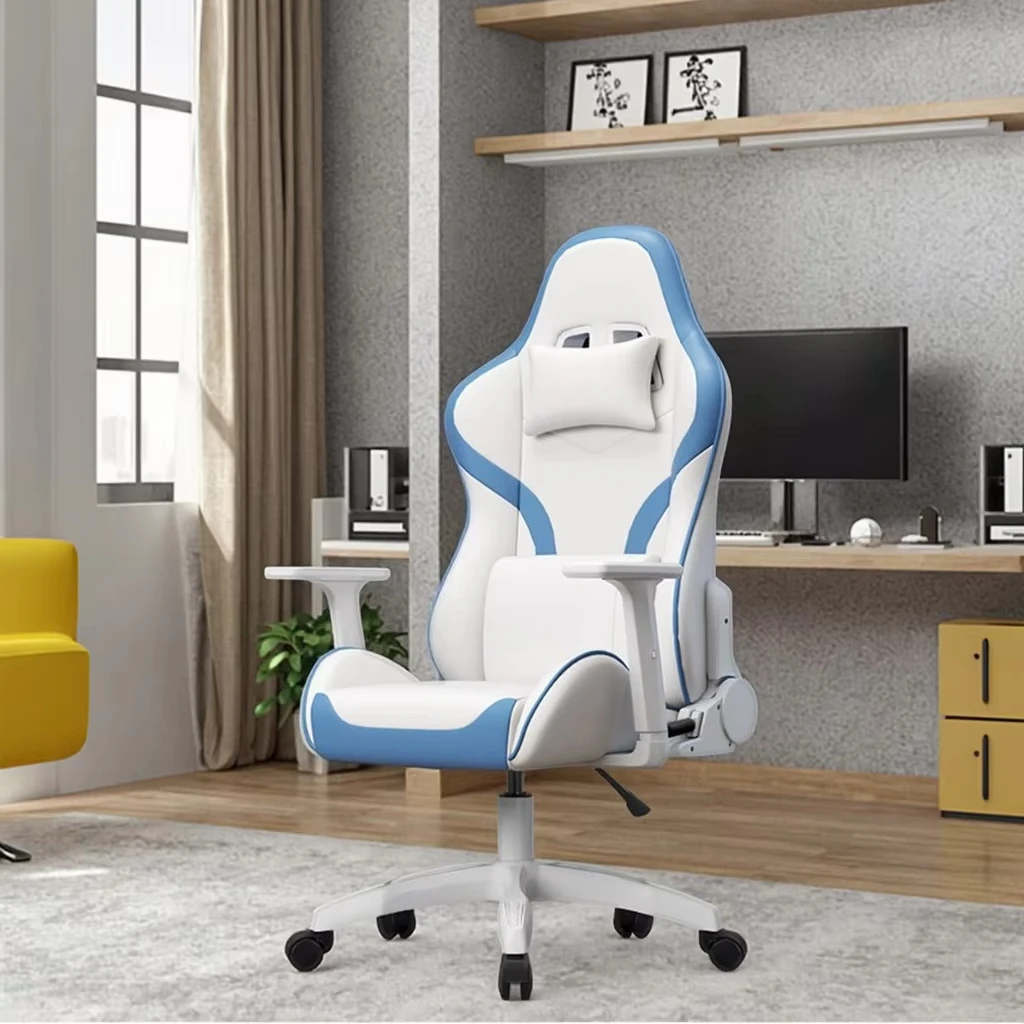 Silla Gamer Racing Gaming Chair Wholesale High End Modern Swivel Pu Leather Ergonomic Computer Game Chair  With 2D Armrest