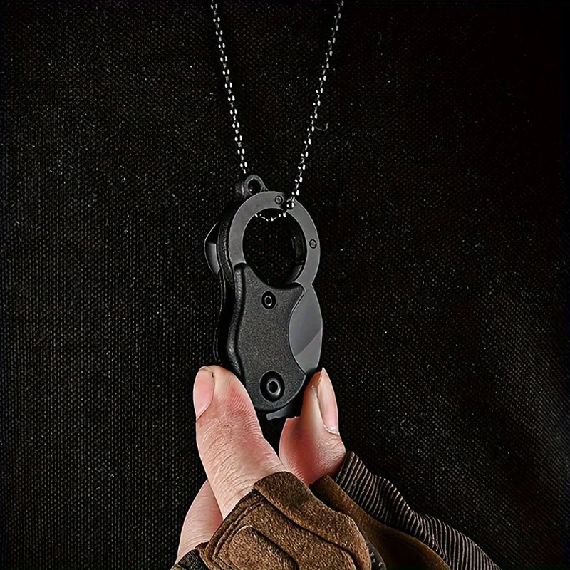 NEW Keychain Pocket Stainless Steel Camping Small Mini Portable Knife Peeler Fixed Blade Multi EDC Tool With Chain