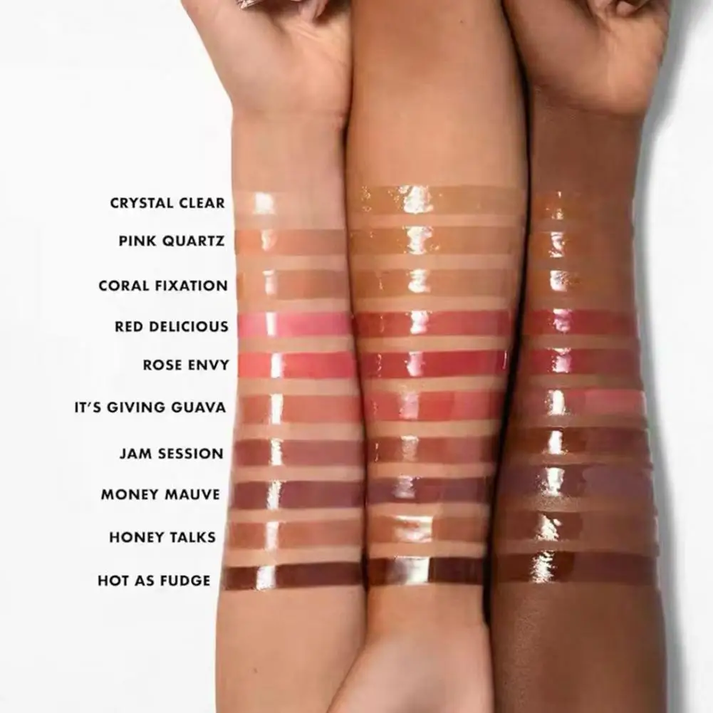 eif Gloss Labial Colorido Não Transfere, com Cor Intensa, Batom Original 7.6ml, Óleo Labial Revitalizante Pink Quartz Honey Talks Glow