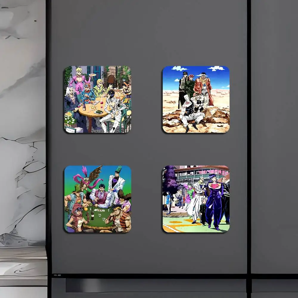 ملصقات مربعة مغناطيسية لصور المغامرة الغريبة من جوجوس، هدية تذكارية لديكور المنزل