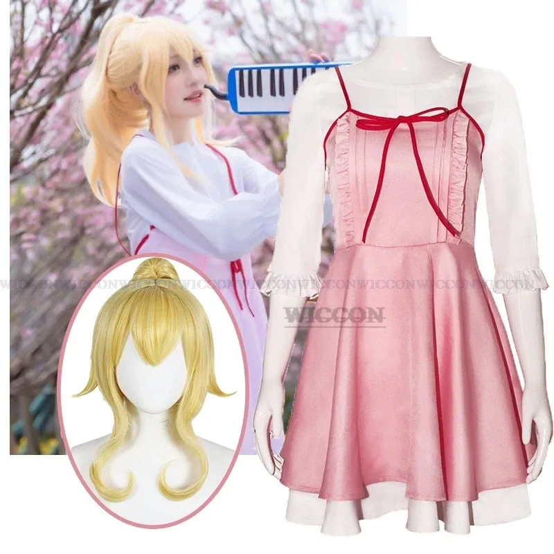 

2025 11 Anime Your Lie In April Miyazono Kaori Cos Sweet Lovely Princess Dress Student Campus Costume Cosplay Wig For Wo