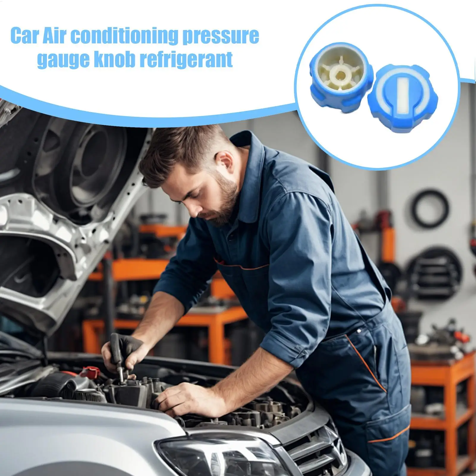 Car AC Refrigeration Gauge Wheel Replacement Part Ergonomic Automotive AC Gauge Handle for Mechanics Technicians System Repair