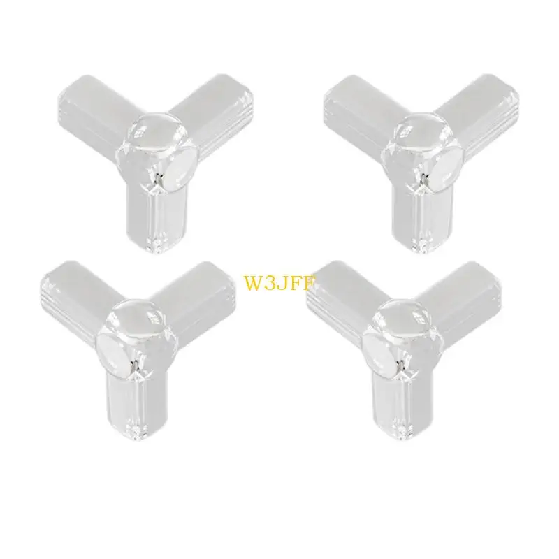 Pacote W3JF 4pcs Protetores canto invisíveis Design transparente Easy Instalação para prova