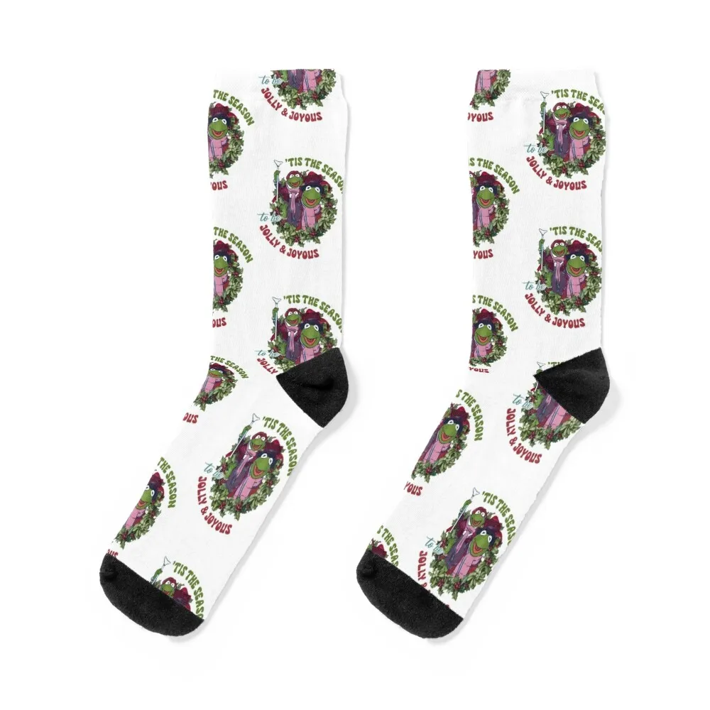 

Muppets Christmas Carol Tis The Season Socks custom Climbing fashionable hiphop Woman Socks Men's