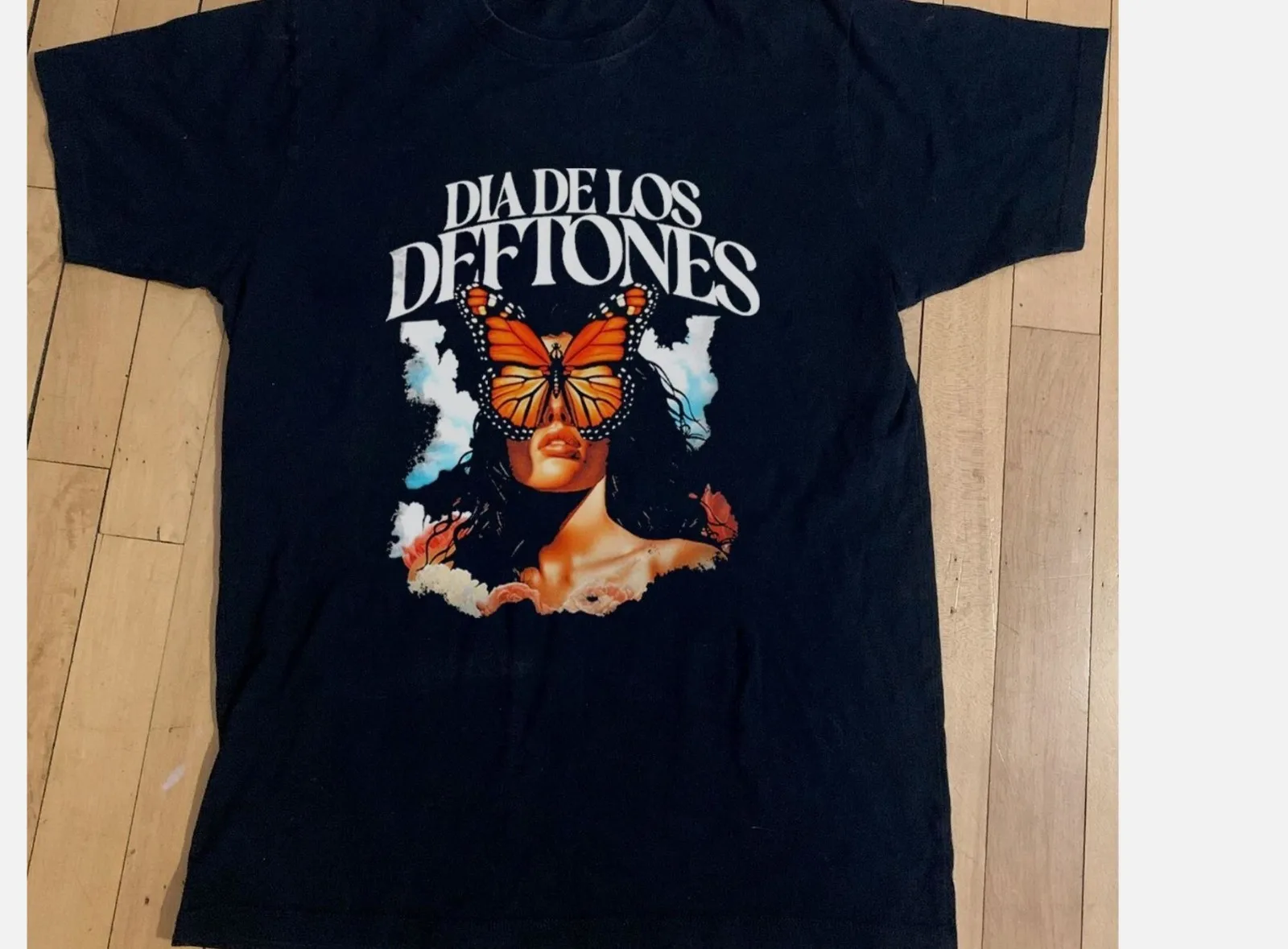 

ГОРЯЧИЙ! Футболка Deftones Dia de los Deftones, черная хлопковая футболка унисекс