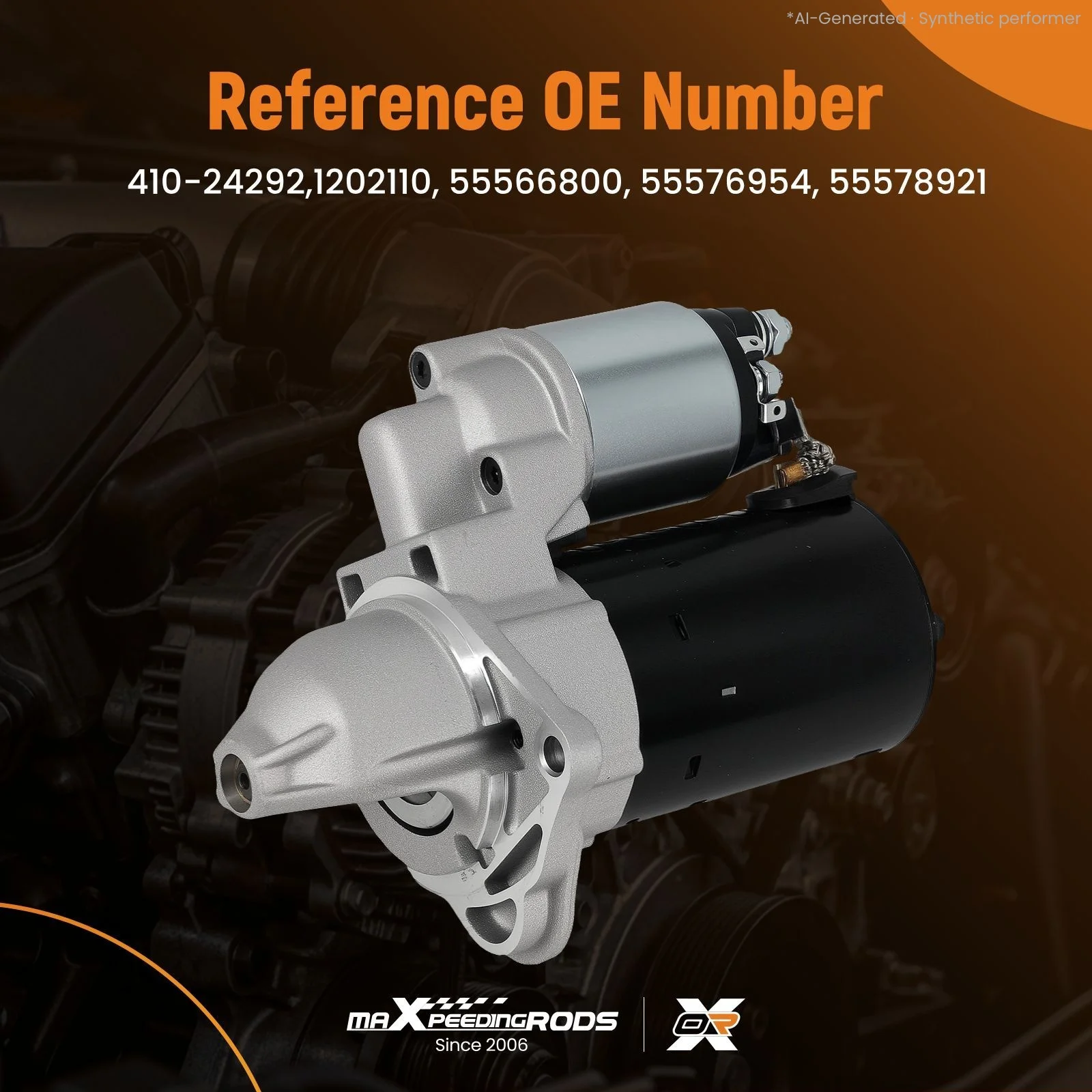 Starter Motor for Opel Vauxhall Astra J 1.4L 2009-ON 1202110 55576954 12V