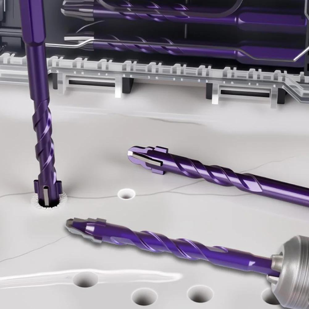 

1/3/4/5 шт., набор трехугольных эксцентриковых сверл с четырьмя канавками для пробивания стеклянной плитки, 6-12 мм, шестигранный хвостовик, высокоточное сверление отверстий