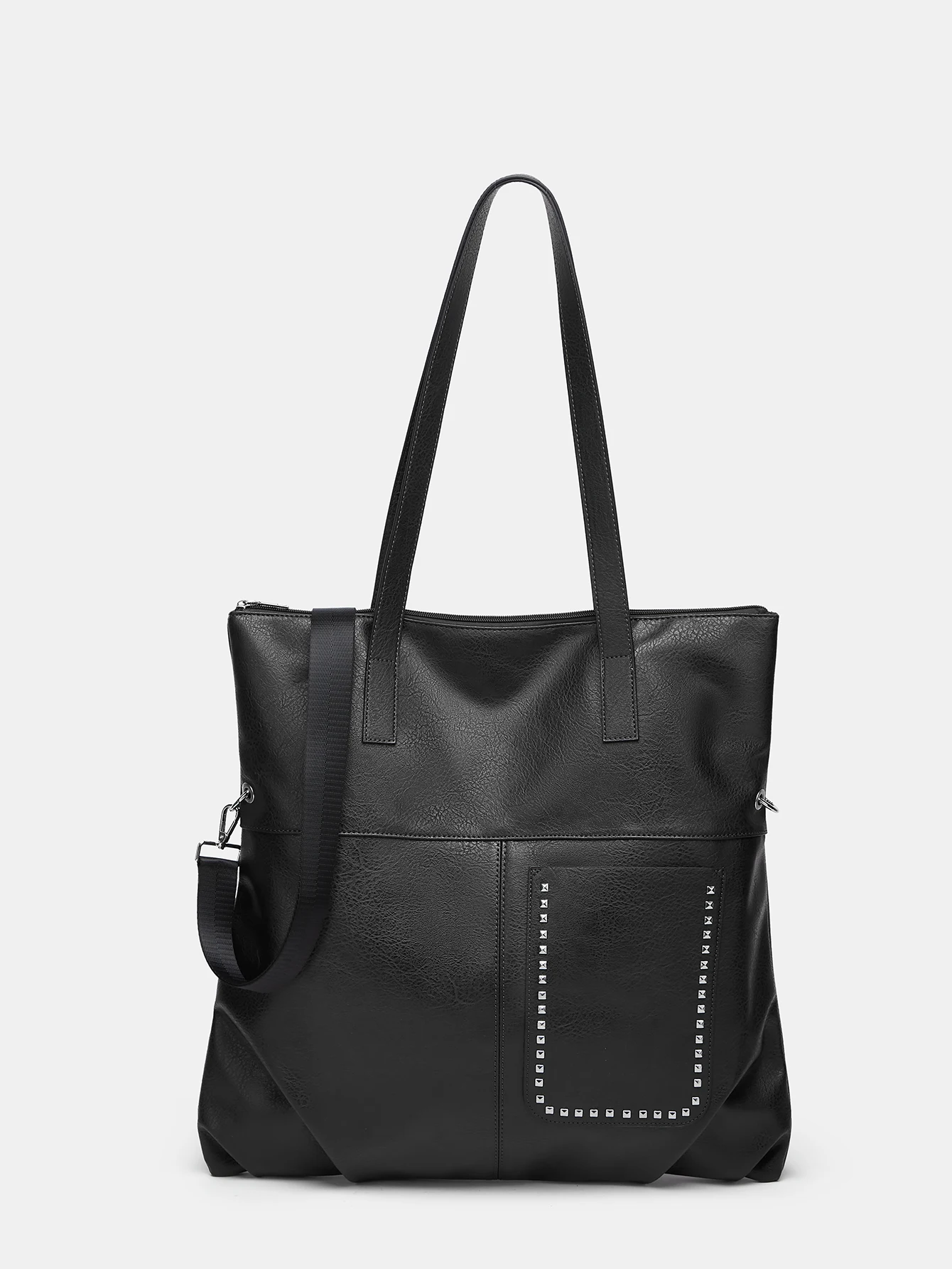 

Large-Capacity Fashionable Versatile Minimalist New-Style Women's Solid-Color Crossbody, Shoulder & Handheld Tote Bag