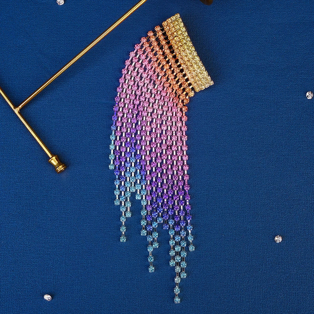 

Hair Accessories Tassel Card Jewelled Clips Girl Women for Teen Girls Rhinestone Snap