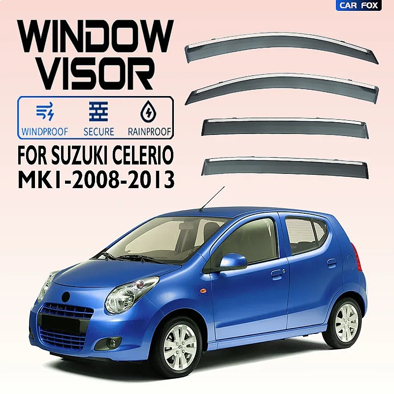 

For Suzuki Celerio 2008-2013 Car Window Visor Rain Sun Shade Side Shield Auto Accessories