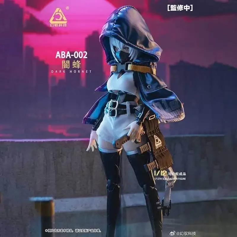 

1/12 ABA-002 Dark Armed Battle Angel - Articulated Mecha Girl Figure W/Weapons, Collectible Mobile Suit Soldier Model Kit