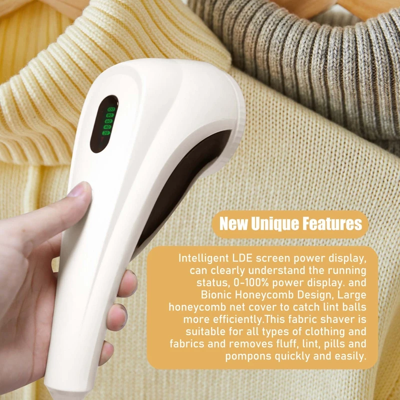 Electric Lint Shaver, USB Rechargeable Lint Remover For Different Fabrics Lint Remover Lint Cutter Perfect For Family