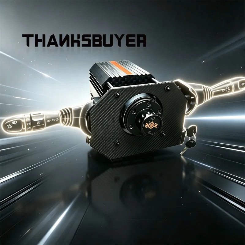 Racing Simulator Turn Signal Wiper Switch with/without Ignition Key Starter, Steering Wheel Control Module for PXN VD6