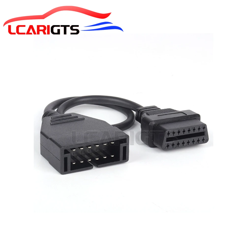 

OBD1 to OBD2 GM Adapter Cable 12 Pin Male to 16 Pin Female Extension OBD II Connector Replacement for GM Diagnostic Tool
