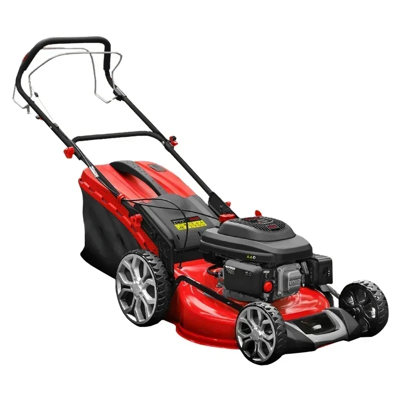 Hot selling and durable 4451 Gasoline Powerful 6.5 HP 196cc Self-Propelled Gasoline Garden Mower Manual Lawnmower With Wheels