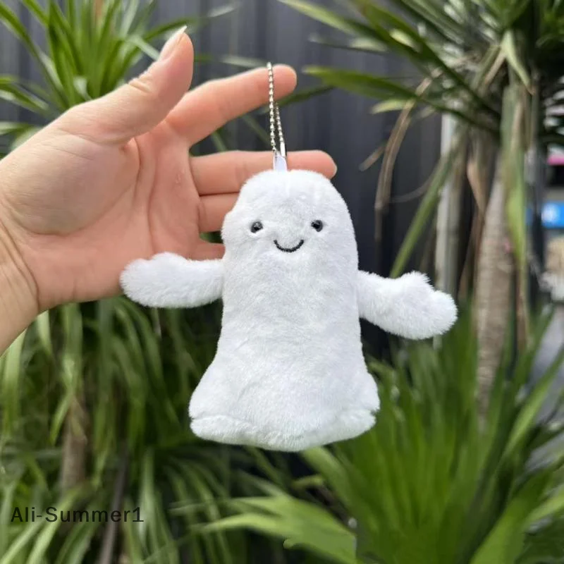 【E】Fun Cartoon Halloween Skeleton Bat Plush Doll Pendant Keychain Creative Cute Backpack Accessories For Children Holiday Gifts