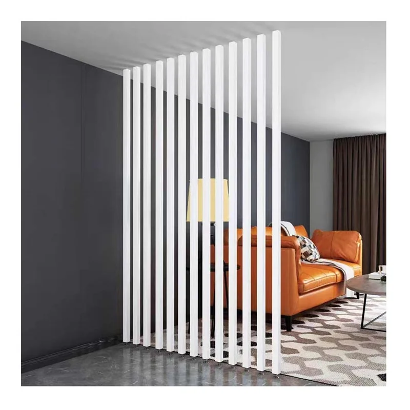 custom.Luxury Home Entry Tempered Aluminum Partition Screens Metal Living Room Dividers