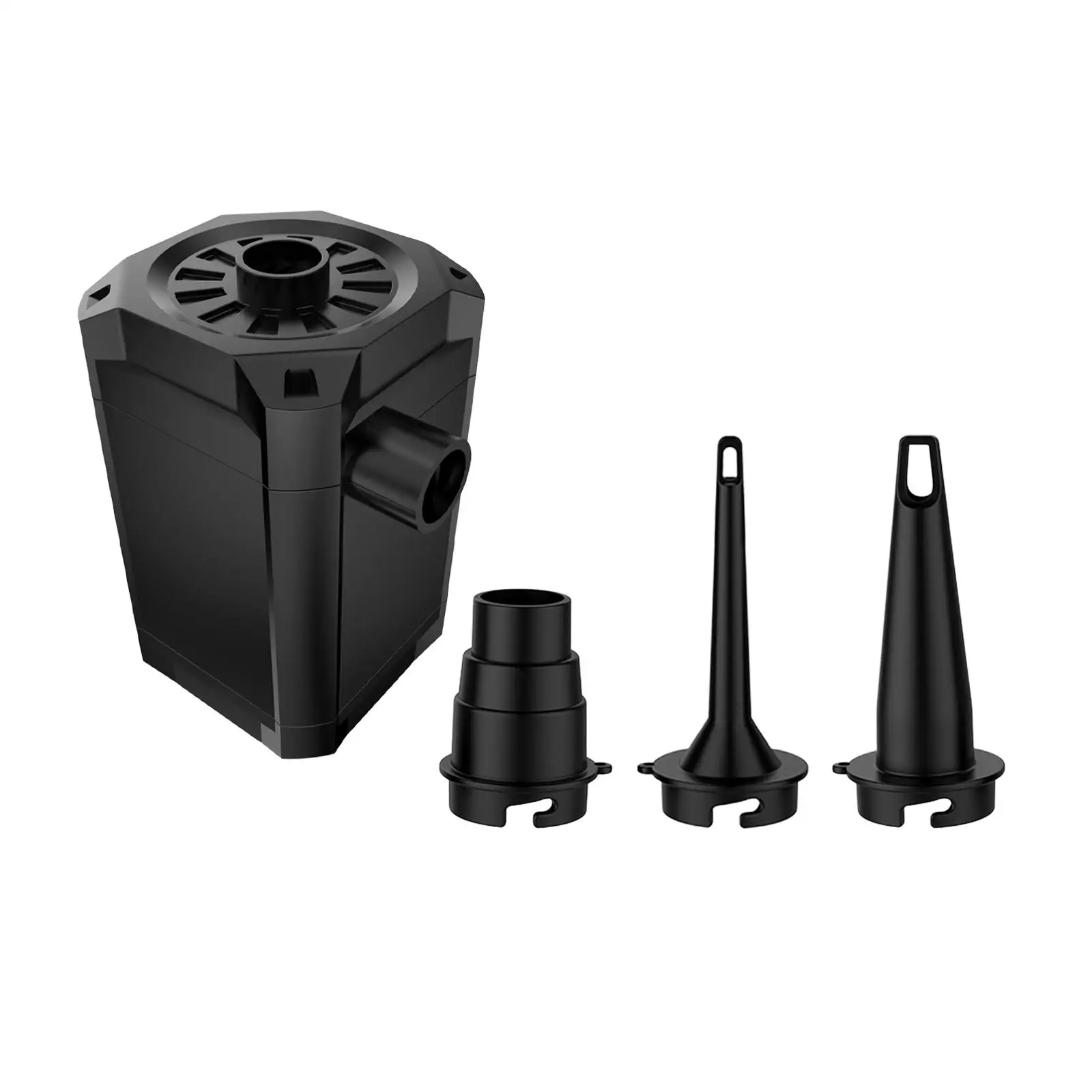 Electric Air Pump for Inflatable Pool Toys with 3 Nozzles Portable Rechargeable Air Mattress Blower