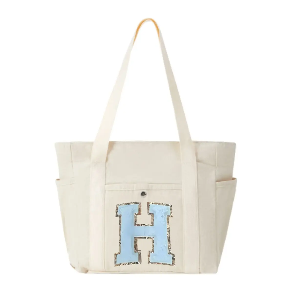 

Большая H ретро-стиль женская парусиновая сумка на плечо модная простая дизайнерская сумка-тоут